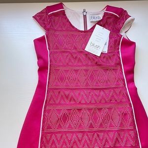 NWT magenta cut out girls dress